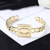 Men Woman Opening Bangle 2023 Latest Ccity gold Bracelets Jewelry Women Classics C logo cuff Luxury Designer 3434