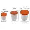 Outils de crème glacée 4 pièces tasse de pintes pour Ninja NC299AM C300s série réutilisable peut stocker des conteneurs de Gelato avec couvercle d'étanchéité 230726