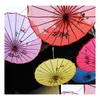 Party Favor Adts Chinese Handmade Fabric Umbrella Fashion Travel Candy Color Oriental Parasol Umbrellas Wedding Tools Accessories Dr Dhj9A