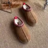 Slippers 2022 Autumn/Winter New Warm Leisure Indoor Thick Sole Shoes Women's Wool Muffin Bottom Treasure Head Snow Boots Z230727