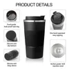 Tumblers 380 ml 510 ml roestvrijstalen koffiekopje thermische mok Garrafa Termica Cafe Copo Termico Caneca antislip reisauto geïsoleerde fles 230727