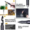 Ballpoint Pens Multifunctional Tactical Pen Мобильный держатель мобильного телефона тактическая самооборона ручка с сенсорным экраном ручка на открытом воздухе с Compass 230727