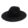 Faux Suede Fedora Hoeden Panama Lente Zomer Vilt Cap Gentleman Top Cap Kerk Brede Rand Zonnehoeden Vrouwen Elegant