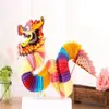 2st Pack 3D Chinese Dragon Tissue Paper Flower Balls Chinese New Year Decoration Honeycomb Hanging Decoration297J