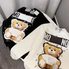 Kid Hoodie babykläder designer tröja pojke tröja flickor pojkar tröjor småbarn streetwear barn casual barn kläder hiphop pullover lös brev björn björn