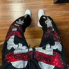 Men's Pants Fashion New Pants Hip Hop Street Hot Diamond Bone Print Strap Loose Personalized Casual Pants for Outwear T230727