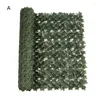 Decorative Flowers Privacy Fence Wall Screen Outdoor Garden 19.6x118inch Artificial Faux Ivy Hedge High-Density