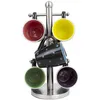 Ganchos Rieles Forma de árbol de acero inoxidable Taza Estante Soporte de almacenamiento Soporte Hogar Cocina Exhibición colgante Estante para bebidas 6 WF922320c