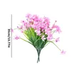 Fleurs décoratives Fleur Artificielle Fleur Bouquet Bloom Résistant aux UV Printemps Décoration De Mariage Fête À La Maison Extérieur Plastique Pour Mur Jardin