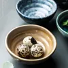 Assiettes Style japonais créatif en forme de fleur en céramique petit goût ménage Pot vinaigre sauce soja assiette plats de légumes