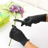 100Pcs Black Disposable Nitrile Gloves Household Cleaning Nitrile Gloves Laboratory Nail Art Anti-Static Gloves 9 Inch Length T200296Z