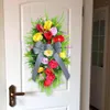 Decoratieve Bloemen Kunstbloem Krans Muur Decor Guirlande Bloemen Traan Swag Deur Kransen Opknoping Voor Feest Inwijdingsfeest Thuis