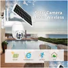 Sistema de segurança residencial inteligente ao ar livre Tuya Câmera de vigilância movida a energia solar Sem fio P Dome Cam Ptz Cctv Ip Wifi 4G Câmeras 3 milhões Dhh20