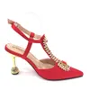Sandales Chan Design Italien Style Girly Bout Pointu Chaussures De Mariage Et Sac Plein Diamant Décoration Fermeture En Métal Sac 230726