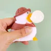 Creative Duck Squeeze Toys Kids Boys Sensory Stress Relief Balls Barn Djur Dekompression Blåsande Bubblor Toys Favor Gifts