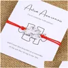 Charm armband autism medvetenhet armband vänskap pussel ing inspirerande gåva droppleverans smycken dhmtb