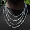 Hip 3mm 5mm Unisex Figaro Chain Cuban Necklace Stainless Steel Waterproof Choker for Women Men Jewelry Gold Silver Color