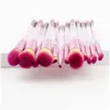 Other Health Beauty Items Glitter Crystal Makeup Brushes Set 12Pcs Diamond Professional Highlighter Concealer Make Up Brush Mermaid Dheut