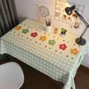 Table Cloth Table Cloth Wind Waterproof and Oil Resistant Student Desk Cute Rectangular Tea Table Tablecloth