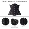 Slimming Belt Women Corset Steel Bone Waist Trainer Underbust Corset Steampunk Gothic Clothing Black Corsets Belt Waist Slimming Corselet 230726