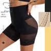 Jeans flarixa cintura trainer corpo shaper shorts bunda levantador barriga controle sem costura shapewear cintura alta pós-parto emagrecimento bodysuit