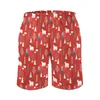 Shorts pour hommes vacances de noël planche été hiver ours polaire drôle plage pantalons courts mâle course séchage rapide conception maillot de bain