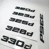 Black 316d 320d 325d 328d 330d 335d Emblem Number Number Letters لـ BMW 3 Series E90 E46 E91 E92 E93 F30 Car Accessories 333N