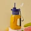 Juicers Portable Electric Juicer 1L stor kapacitet fruktjuice kopp smoothie mixer trådlösa fruktblandare för med sportkondition 230726