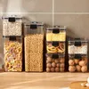 Bottiglie Barattoli Scatola per alimenti in plastica sigillata Caramelle di cereali Barattoli secchi con coperchio Conservazione del frigorifero Contenitori per serbatoi Articoli per la casa Organizzatore da cucina 230627