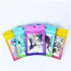 Packing Bags 100Pcs Lot Plastic Aluminum Foil Bag Smell Proof Zipper Packaging Food Storage Drop Delivery Office School Business Indus Dhnur