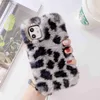 Cell Phone Cases TPU Soft mobile phone cases For IPhone 14 13 12 11 Pro Max XR X XS Max 8 7 Plus 6 6S 6Plus Plush Hair Leopard Fur Warm Z230728