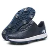 Autres produits de golf 2023 printemps offre spéciale chaussures de golf à pointes imperméables professionnelles baskets de golf grises et bleues chaussures de golf de grande taille HKD230727