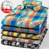 Mode Herren Sport Ankunft Super groß 100% Baumwollplaid junge Männer Sommer Kurzarm Casual Shirts Plus Size S-5xl 6xl 7xl 8xl 230727 2024 Neu