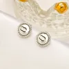 Charm top Designers Double Letter Earrings New Earrings High Quality Stamp Stud Earrings Luxury Love Gift 18K Gold Jewelry wholesale