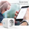 Smart Power Plugs ZigBee Smart Plug Socket Tuya EU Plug 20A 4200W Power Monitor fungerar med Alexa Home Mini Smart Home Automaiton HKD230727