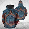 Męskie bluzy z kapturem Meksyk Aztec 3D Bluza z kapturem moda/kobiety drukują bluzy zabawne koszulki harajuku hip hop pullover