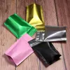 Plastic Metallic Mylar stand valve resealable aluminum foil custom print ziplock Bag 201022254h