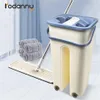 Rodnanny Magic Mops Очистка рука рука рук сдавливание с ведром плоская капля Home Kitchen Tool 220113210F