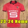 23 24 Stade Rennais Soccer Jerseys 2023 2024 Terrier Rennes fans Player Version Jersey Maillots Bourigeaud Sulemana Niang Da Majer fans Vuxna barn män full set