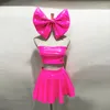 Bühnenbekleidung Fluoreszenz Pink Erwachsener Jazz Dancewear Kpop Outfit Nachtclub Bar Party Festival Kleidung Gogo Tänzerin Kostüm