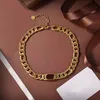 Fashion Choker Halsband Bijoux kubanska länkkedjor för män och kvinnors fest bröllopälskare gåva smycken med box209l