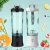 Sokowirówki przenośny blender 600 ml elektryczne miksery owoców sokowirówki 4000 mAh USB ładowalne koktajl mini blender Kolorowa kubek sokowirówki 230726