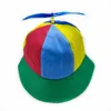 Caps Hats Adult Kids Summer Helicopter Propeller Bucket Hat Cap Colorful Patchwork Dragonfly Beaded Cosplay Party Adjustable SnapbackHat 230726