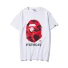 A Bathing Ape Shirt Trendy Brand Camouflage Cartoon Stampato T-shirt da uomo Casual Loose Fitting Girocollo Maniche corte