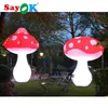 SAYOK 2.5m Inflatable Mushroom Ground Lighting Inflatable Mushroom Model with Led Light for Event Wedding Party Decoration