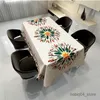 Table Cloth Flower Pattern Tablecloth Cover Antifouling Rectangular Dining Table Cover Kitchen Living Room De Table R230727