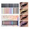 Body Glitter 12 pcsBox Diamond Eye Shadow Cream Makeup Shine Glittering Liquid Eyeshadow Eyeliner LongLast Waterproof Cosmetics 230726