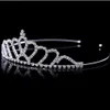 Coiffes Brillant Cristal De Mariée Diadème Partie Pageant Argent Plaqué Couronne Bandeau Pas Cher Accessoires De Mariage 2018 Nouveau Desig217P