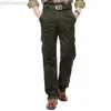 Men's Pants Brand Men Cargo Pants Army Green Multi Pockets Combat Casual Cotton Loose Straight Trousers Military Tactical pants L230727