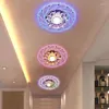 Plafonniers Nordic Modern LED Crystal Lamp Corridor Simple Living Room Bedroom